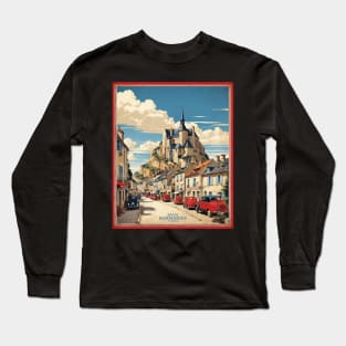 Basse Normandie France Vintage Poster Tourism Long Sleeve T-Shirt